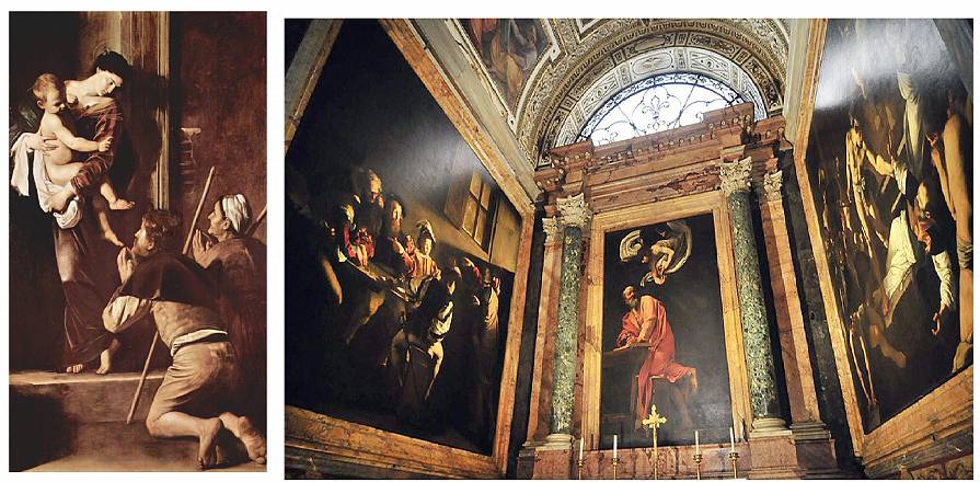 La roma di caravaggio